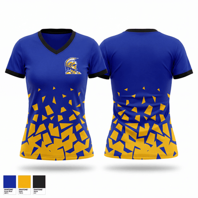 Lakeview Spartans Women's Short Sleeve V-neck Shirt - 1