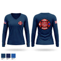 Central Lamar Fire & Rescue Women's Long Sleeve V-neck Shirt - 1