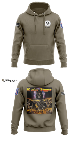 Hoodie, Grave digger, Army, Teamtime, Team time, sublimation, custom sports apparel, team uniforms, spirit wear, spiritwear, sports uniforms, custom shirts, team store, custom team store, fundraiser sports, apparel fundraiser