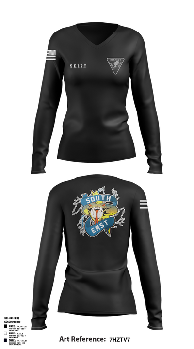 SEIRT 47674293 Women's Long Sleeve V-neck Shirt - 3