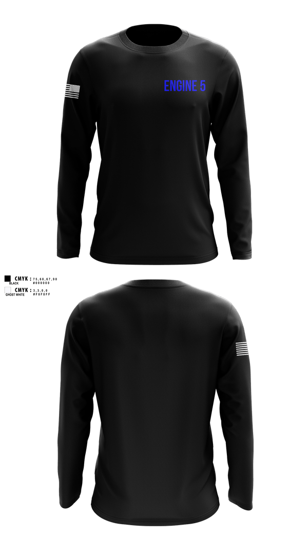 Long Sleeve Performance Shirt, Rescue2/Engine5, Fire Department, Teamtime, Team time, sublimation, custom sports apparel, team uniforms, spirit wear, spiritwear, sports uniforms, custom shirts, team store, custom team store, fundraiser sports, apparel fundraiser