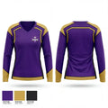 Hattiesburg Youth Baseball League 39324381 Women's Long Sleeve V-neck Shirt - 1