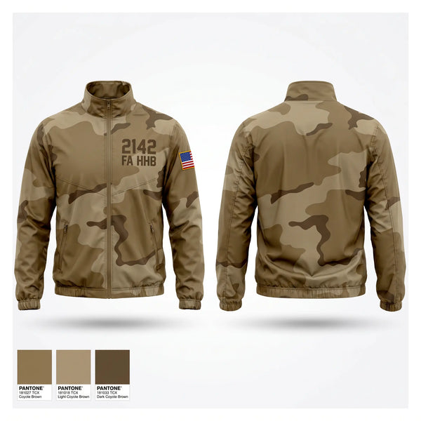 Windbreaker, 2/142 FA HHB, Army, Teamtime, Team time, sublimation, custom sports apparel, team uniforms, spirit wear, spiritwear, sports uniforms, custom shirts, team store, custom team store, fundraiser sports, apparel fundraiser