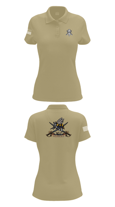 Seabee Women's Short Sleeve Performance Polo  - 90