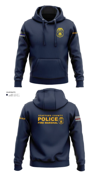 Hoodie, Stafford County Fire Marshal's Office, Police, Teamtime, Team time, sublimation, custom sports apparel, team uniforms, spirit wear, spiritwear, sports uniforms, custom shirts, team store, custom team store, fundraiser sports, apparel fundraiser