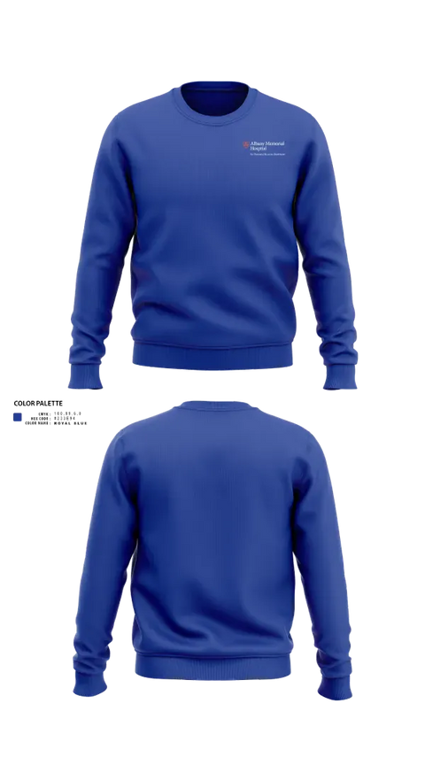 Crew Neck Sweatshirt, Albany Memorial Hospital, , Teamtime, Team time, sublimation, custom sports apparel, team uniforms, spirit wear, spiritwear, sports uniforms, custom shirts, team store, custom team store, fundraiser sports, apparel fundraiser