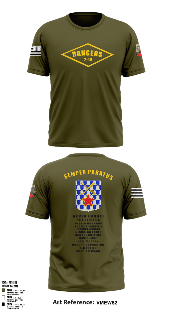 Short Sleeve Performance Shirt, 2-16 rangers, Army, Teamtime, Team time, sublimation, custom sports apparel, team uniforms, spirit wear, spiritwear, sports uniforms, custom shirts, team store, custom team store, fundraiser sports, apparel fundraiser