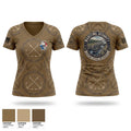 MSRON TWO Women's Short Sleeve V-neck Shirt - 1