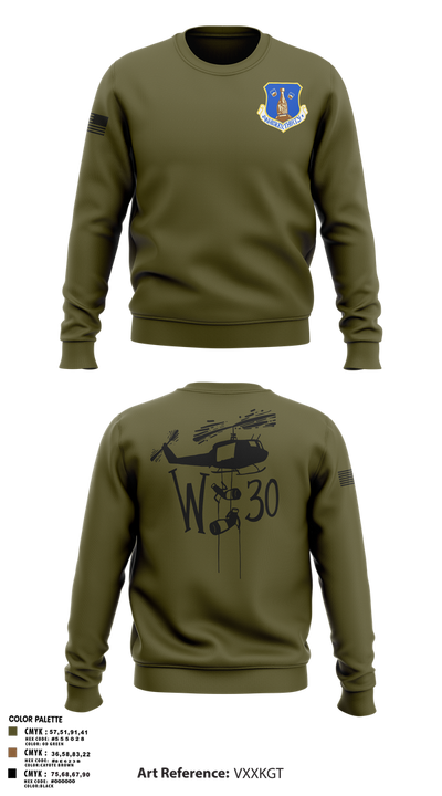 145th LRS/LGVM 93307873 Crew Neck Sweatshirt - 1