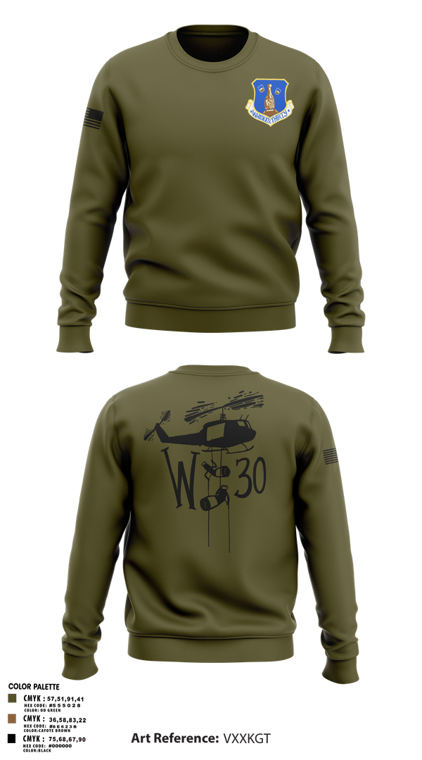 Crew Neck Sweatshirt, 145th LRS/LGVM, , Teamtime, Team time, sublimation, custom sports apparel, team uniforms, spirit wear, spiritwear, sports uniforms, custom shirts, team store, custom team store, fundraiser sports, apparel fundraiser