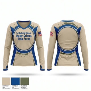 Old School Cotton Feel Shirt, 1st Judicial Circuit Major Crimes Task Force, Police, Teamtime, Team time, sublimation, custom sports apparel, team uniforms, spirit wear, spiritwear, sports uniforms, custom shirts, team store, custom team store, fundraiser sports, apparel fundraiser
