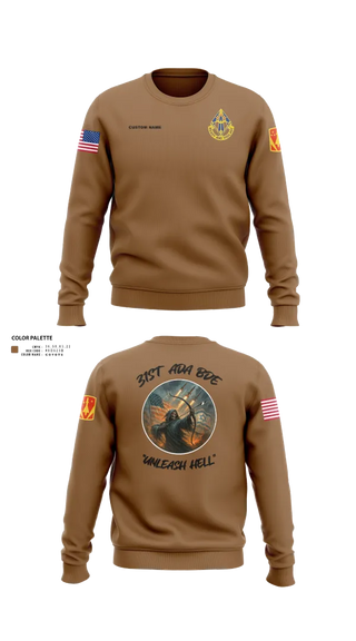 Crew Neck Sweatshirt, HHB, 31st ADA BDE, , Teamtime, Team time, sublimation, custom sports apparel, team uniforms, spirit wear, spiritwear, sports uniforms, custom shirts, team store, custom team store, fundraiser sports, apparel fundraiser