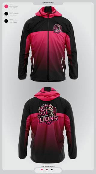 Windbreaker, Fairfax Lions, Men's Soccer, Teamtime, Team time, sublimation, custom sports apparel, team uniforms, spirit wear, spiritwear, sports uniforms, custom shirts, team store, custom team store, fundraiser sports, apparel fundraiser
