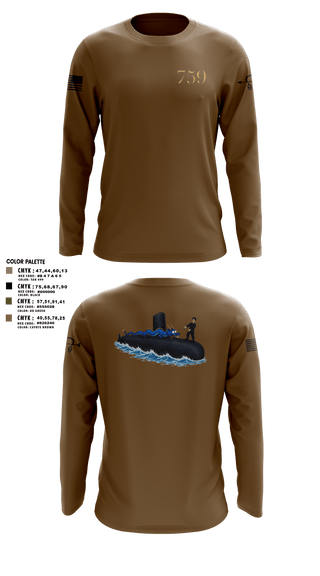Long Sleeve Performance Shirt, USS Jefferson City, Navy, Teamtime, Team time, sublimation, custom sports apparel, team uniforms, spirit wear, spiritwear, sports uniforms, custom shirts, team store, custom team store, fundraiser sports, apparel fundraiser