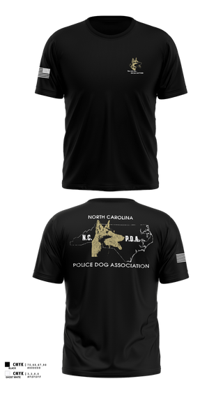 Old School Cotton Feel Shirt, North Carolina Police Dog Association, Police, Teamtime, Team time, sublimation, custom sports apparel, team uniforms, spirit wear, spiritwear, sports uniforms, custom shirts, team store, custom team store, fundraiser sports, apparel fundraiser