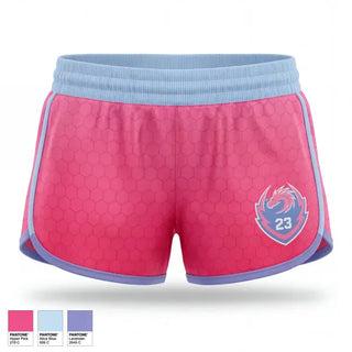 Womens Shorts, Dragons, , Teamtime, Team time, sublimation, custom sports apparel, team uniforms, spirit wear, spiritwear, sports uniforms, custom shirts, team store, custom team store, fundraiser sports, apparel fundraiser