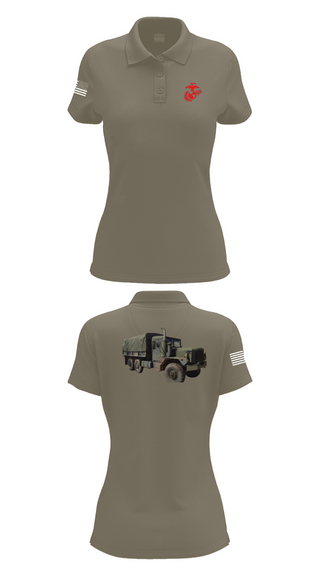 Womens Short Sleeve Performance Polo, H&S Battalion HQ CO Station Motor T, , Teamtime, Team time, sublimation, custom sports apparel, team uniforms, spirit wear, spiritwear, sports uniforms, custom shirts, team store, custom team store, fundraiser sports, apparel fundraiser