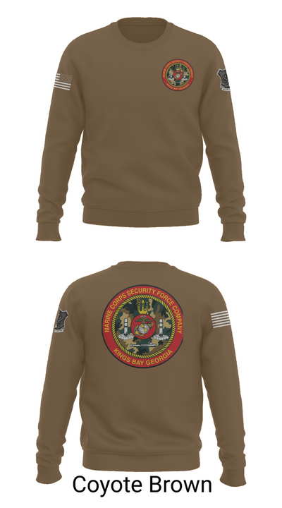 Marine Corps Security Forces Battalion 39264653 Crew Neck Sweatshirt - 5
