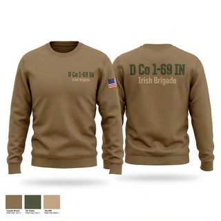 Crew Neck Sweatshirt, D Co 1-69 IN, National Guard, Teamtime, Team time, sublimation, custom sports apparel, team uniforms, spirit wear, spiritwear, sports uniforms, custom shirts, team store, custom team store, fundraiser sports, apparel fundraiser