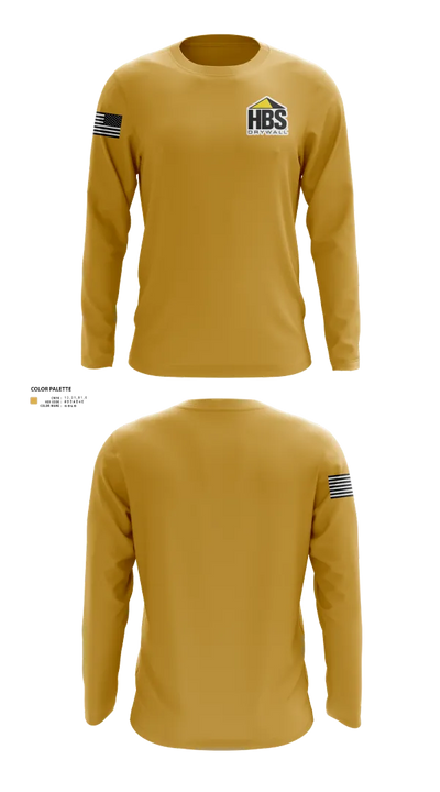 HBS Drywall, LLC 25594205 Long Sleeve Performance Shirt 22