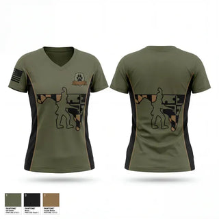 Womens Short Sleeve Vneck Shirt, Hagerstown Police K9 Unit, Police, Teamtime, Team time, sublimation, custom sports apparel, team uniforms, spirit wear, spiritwear, sports uniforms, custom shirts, team store, custom team store, fundraiser sports, apparel fundraiser
