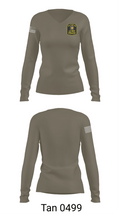 LE ROY POLICE DEPARTMENT 6162158 Women's Long Sleeve V-neck Shirt - 11