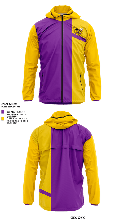 Sabinal High School Softball 75574473 Windbreaker - 1