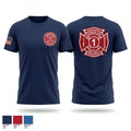 Carbon Volunteer Fire Department 31957643 Old School Cotton Feel Shirt - 1