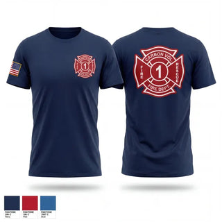 Old School Cotton Feel Shirt, Carbon Volunteer Fire Department, Fire Department, Teamtime, Team time, sublimation, custom sports apparel, team uniforms, spirit wear, spiritwear, sports uniforms, custom shirts, team store, custom team store, fundraiser sports, apparel fundraiser