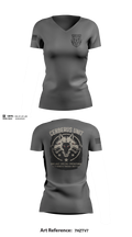 Cerberus unit Women's Short Sleeve V-neck Shirt - 11