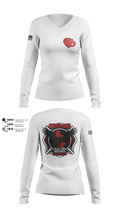 Cy creek fire 22 83530628 Women's Long Sleeve V-neck Shirt - 3