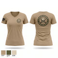 H Co 148th BSB Women's Short Sleeve V-neck Shirt - 1