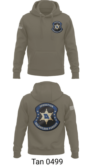 Hoodie, Operation Relentless Pursuit, Police, Teamtime, Team time, sublimation, custom sports apparel, team uniforms, spirit wear, spiritwear, sports uniforms, custom shirts, team store, custom team store, fundraiser sports, apparel fundraiser