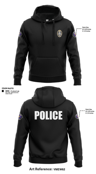 Hoodie, Farmersville Police, Police, Teamtime, Team time, sublimation, custom sports apparel, team uniforms, spirit wear, spiritwear, sports uniforms, custom shirts, team store, custom team store, fundraiser sports, apparel fundraiser