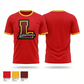 Short Sleeve Performance Shirt, Lenox millionaires, Baseball, Teamtime, Team time, sublimation, custom sports apparel, team uniforms, spirit wear, spiritwear, sports uniforms, custom shirts, team store, custom team store, fundraiser sports, apparel fundraiser