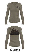 Gladiators 72698504 Women's Long Sleeve V-neck Shirt - 11