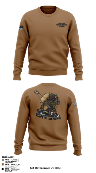 Crew Neck Sweatshirt, CCO 603 ASB 3CAB, Army, Teamtime, Team time, sublimation, custom sports apparel, team uniforms, spirit wear, spiritwear, sports uniforms, custom shirts, team store, custom team store, fundraiser sports, apparel fundraiser