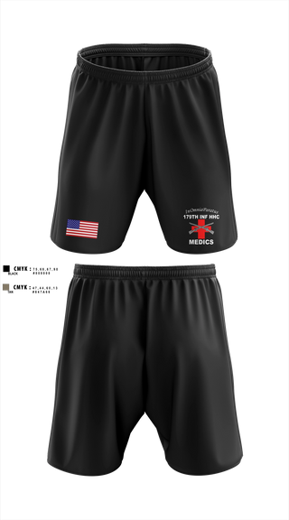 Athletic Shorts With Pockets, 179 HHC Medics, National Guard, Teamtime, Team time, sublimation, custom sports apparel, team uniforms, spirit wear, spiritwear, sports uniforms, custom shirts, team store, custom team store, fundraiser sports, apparel fundraiser