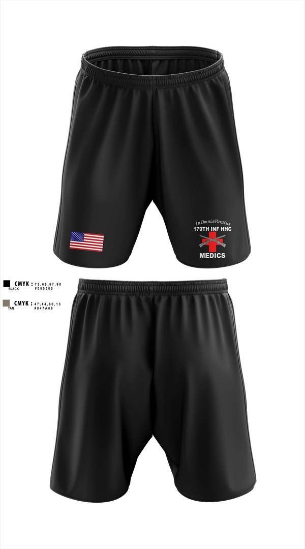 Athletic Shorts With Pockets, 179 HHC Medics, National Guard, Teamtime, Team time, sublimation, custom sports apparel, team uniforms, spirit wear, spiritwear, sports uniforms, custom shirts, team store, custom team store, fundraiser sports, apparel fundraiser