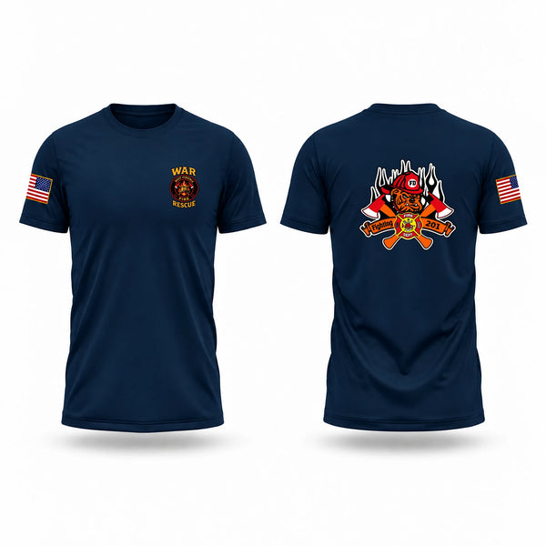 Short Sleeve Performance Shirt, War volunteer fire department, Fire Department, Teamtime, Team time, sublimation, custom sports apparel, team uniforms, spirit wear, spiritwear, sports uniforms, custom shirts, team store, custom team store, fundraiser sports, apparel fundraiser