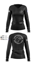 Wolf Combatives Women's Long Sleeve V-neck Shirt - 100