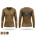 548th DSSB C co 9901362 Women's Long Sleeve V-neck Shirt - 1