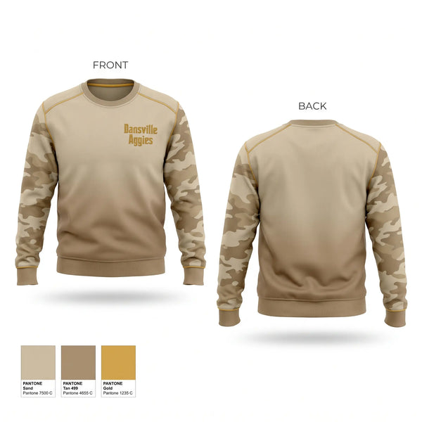 Crew Neck Sweatshirt, Dansville Aggies, Women's Soccer, Teamtime, Team time, sublimation, custom sports apparel, team uniforms, spirit wear, spiritwear, sports uniforms, custom shirts, team store, custom team store, fundraiser sports, apparel fundraiser