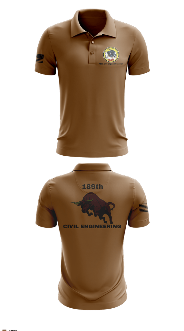 Short Sleeve Performance Polo, 189th Civil Engineering, Air Force, Teamtime, Team time, sublimation, custom sports apparel, team uniforms, spirit wear, spiritwear, sports uniforms, custom shirts, team store, custom team store, fundraiser sports, apparel fundraiser