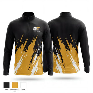 Quarter Zip Jacket, Groton Tigers, Wrestling, Teamtime, Team time, sublimation, custom sports apparel, team uniforms, spirit wear, spiritwear, sports uniforms, custom shirts, team store, custom team store, fundraiser sports, apparel fundraiser
