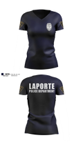 City of LaPorte Police Department Women's Short Sleeve V-neck Shirt - 3