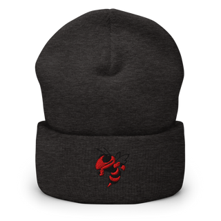 Crystal City High School Hornets Basketball Cuffed Beanie | Yupoong 1501KC
