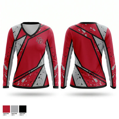 Massachusetts Institute of Technology Soccer Women's Long Sleeve V-neck Shirt - 1