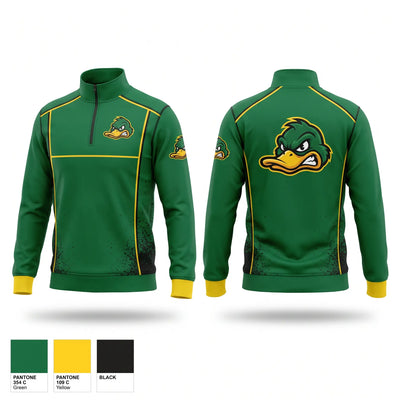 Mke Ducks Quarter Zip Jacket - 1