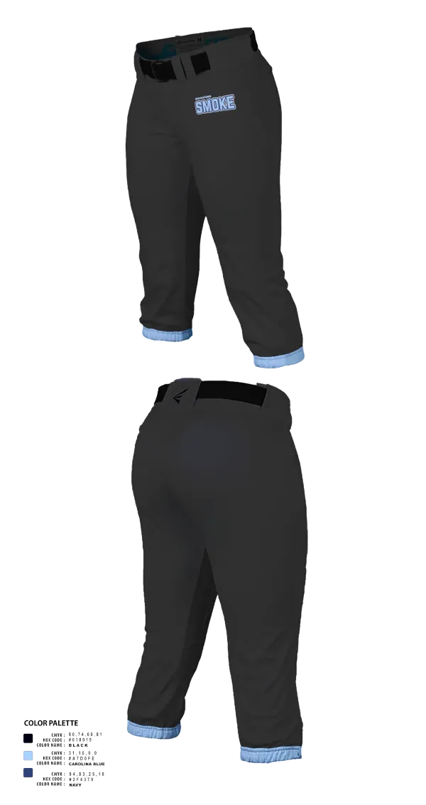 Softball Pants, South Spartanburg Smoke, Softball, Teamtime, Team time, sublimation, custom sports apparel, team uniforms, spirit wear, spiritwear, sports uniforms, custom shirts, team store, custom team store, fundraiser sports, apparel fundraiser